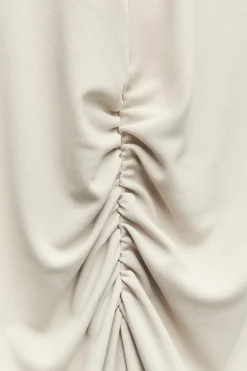 VESTIDO LARGO HALTER DRAPEADO