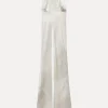 VESTIDO LARGO HALTER SATINADO