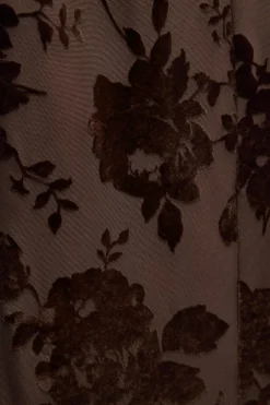 VESTIDO LARGO TUL FLOCADO