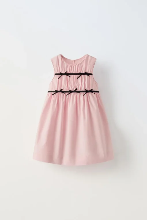 VESTIDO LAZOS CONTRASTE