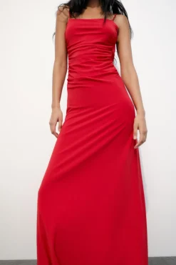VESTIDO LENCERO DRAPEADO