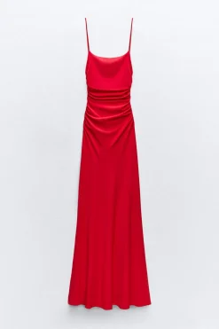 VESTIDO LENCERO DRAPEADO