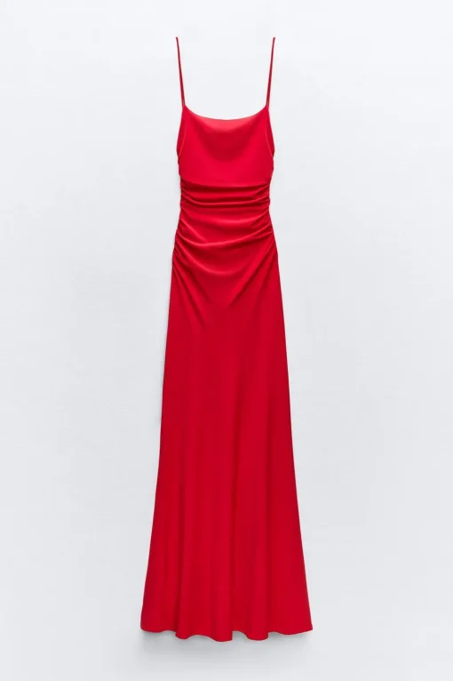 VESTIDO LENCERO DRAPEADO