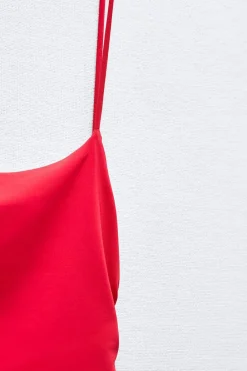 VESTIDO LENCERO DRAPEADO