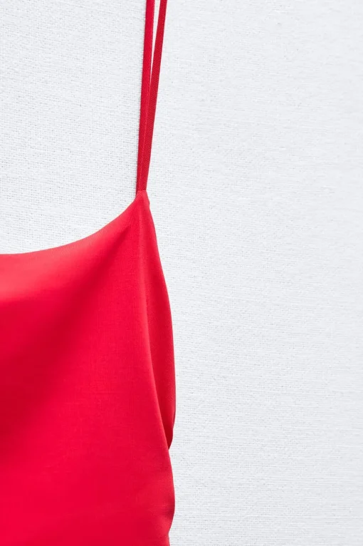VESTIDO LENCERO DRAPEADO