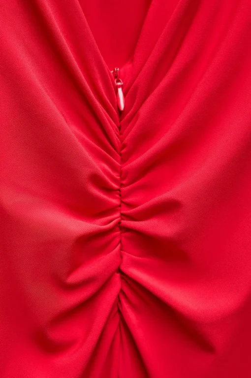 VESTIDO LENCERO DRAPEADO