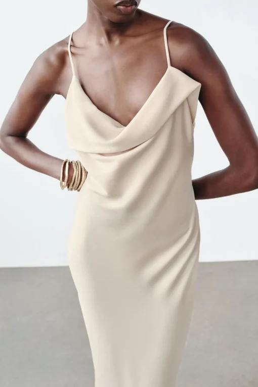 VESTIDO LENCERO SATINADO