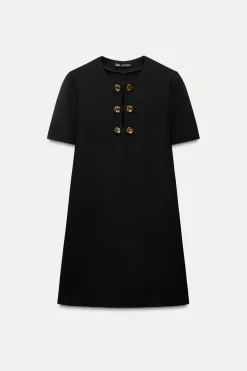 VESTIDO MANGA CORTA BOTONES