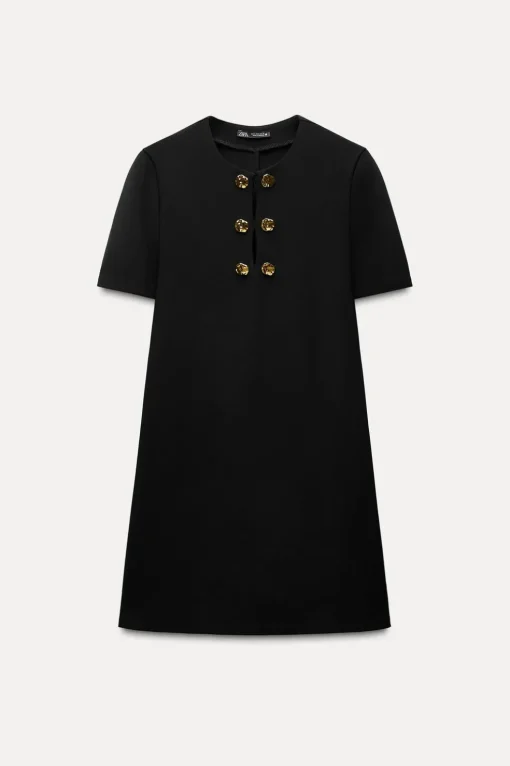 VESTIDO MANGA CORTA BOTONES
