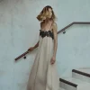 VESTIDO MEZCLA LINO PUNTILLA ZW COLLECTION