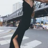VESTIDO MIDI ASIMÉTRICO