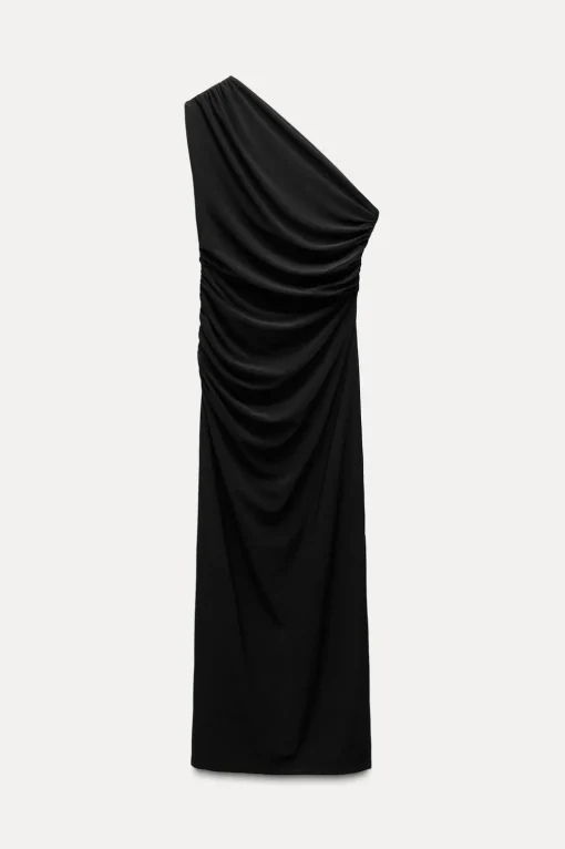 VESTIDO MIDI ASIMÉTRICO