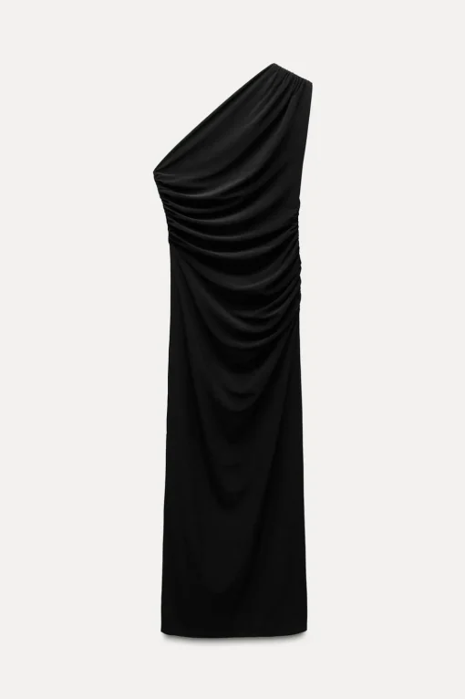 VESTIDO MIDI ASIMÉTRICO