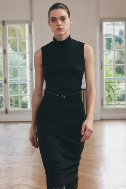 VESTIDO MIDI CINTURÓN