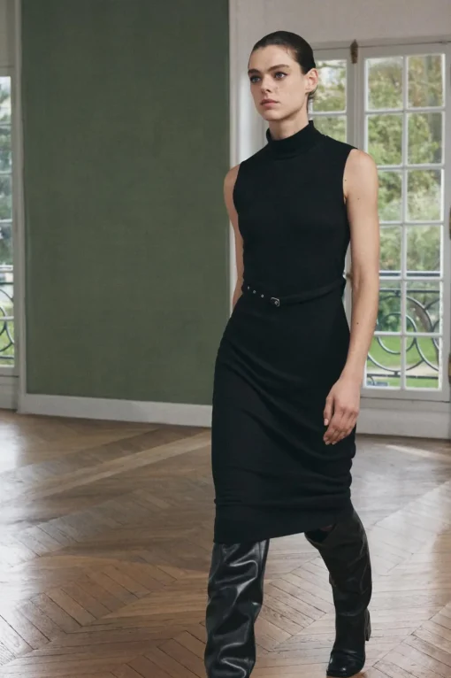 VESTIDO MIDI CINTURÓN