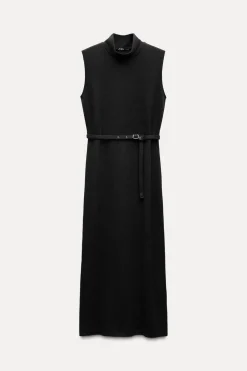 VESTIDO MIDI CINTURÓN
