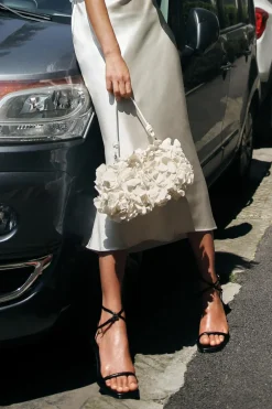 VESTIDO MIDI COMBINADO SATINADO