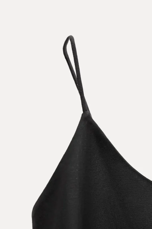 VESTIDO MIDI CON LINO ZW COLLECTION