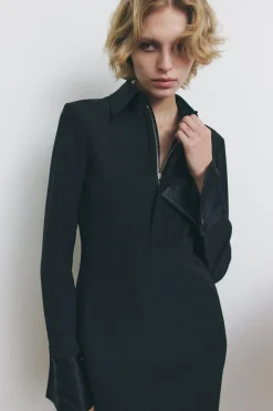 VESTIDO MIDI CUELLO POLO ZW COLLECTION