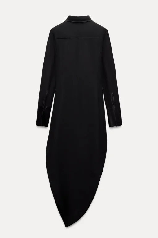 VESTIDO MIDI CUELLO POLO ZW COLLECTION
