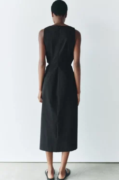 VESTIDO MIDI CUT OUT ZW COLLECTION
