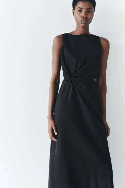 VESTIDO MIDI CUT OUT ZW COLLECTION