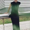 VESTIDO MIDI DRAPEADO