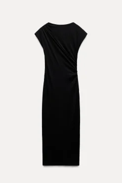 VESTIDO MIDI DRAPEADO