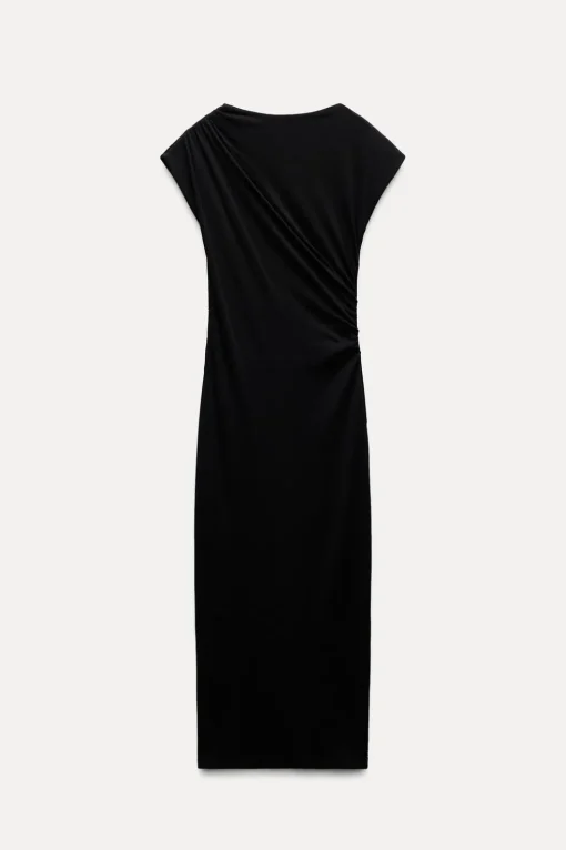 VESTIDO MIDI DRAPEADO