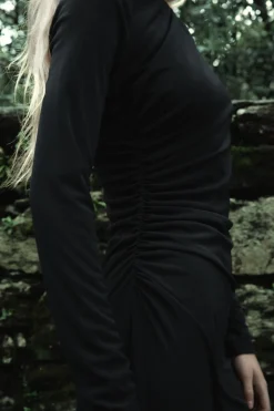 VESTIDO MIDI DRAPEADO