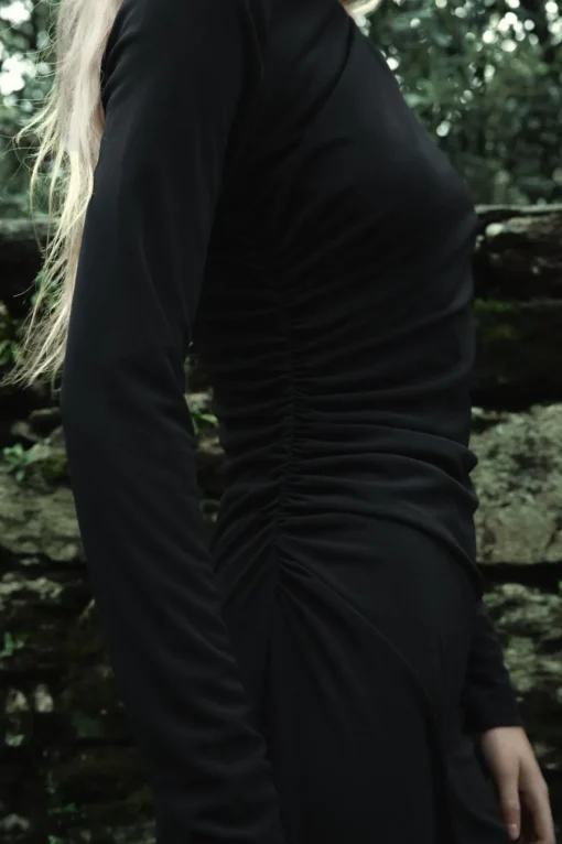 VESTIDO MIDI DRAPEADO