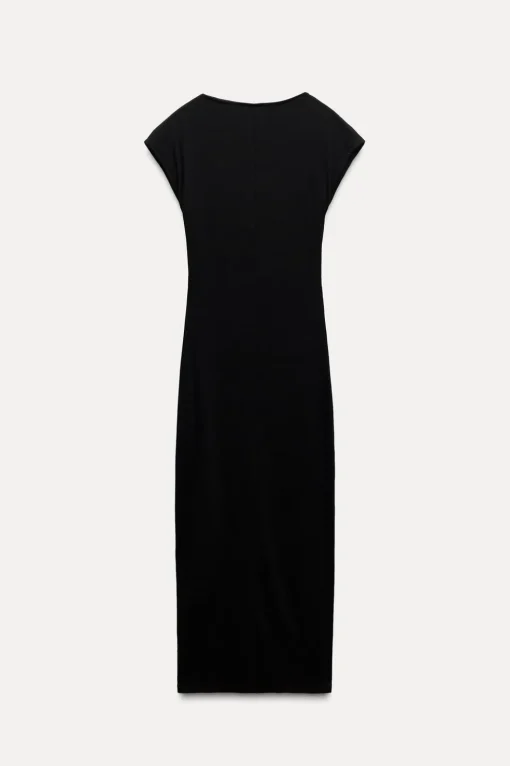 VESTIDO MIDI DRAPEADO