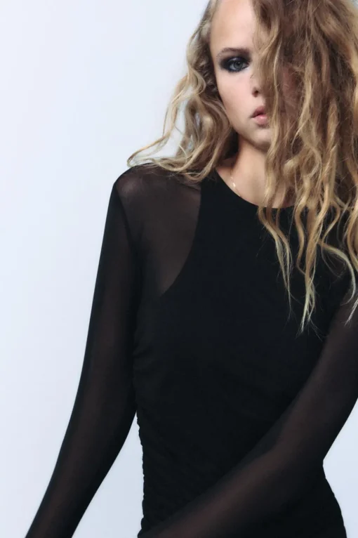 VESTIDO MIDI DRAPEADO