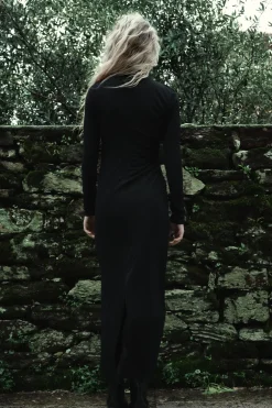 VESTIDO MIDI DRAPEADO