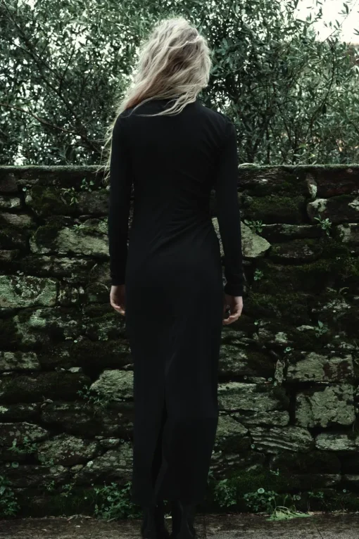 VESTIDO MIDI DRAPEADO