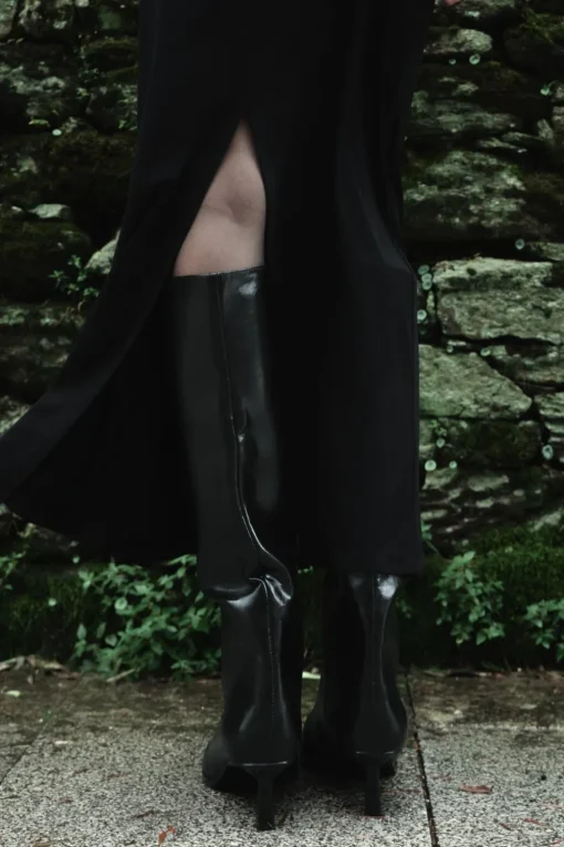 VESTIDO MIDI DRAPEADO