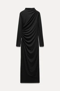 VESTIDO MIDI DRAPEADO