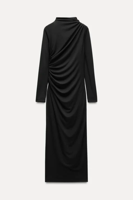 VESTIDO MIDI DRAPEADO