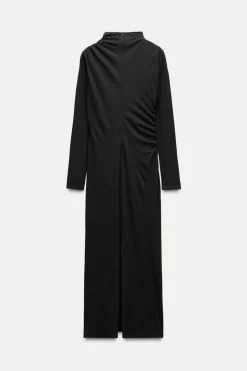 VESTIDO MIDI DRAPEADO