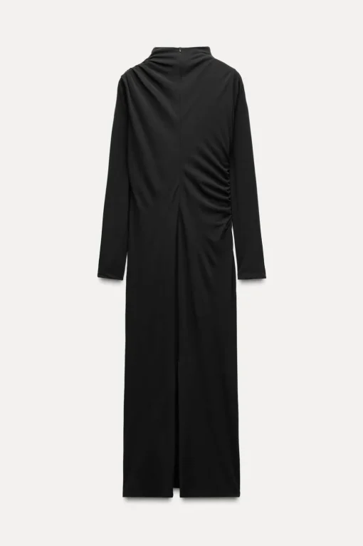 VESTIDO MIDI DRAPEADO