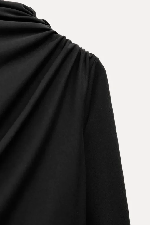 VESTIDO MIDI DRAPEADO