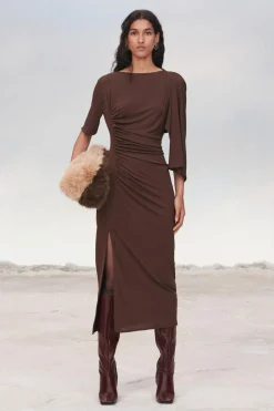 VESTIDO MIDI DRAPEADO LIMITED EDITION