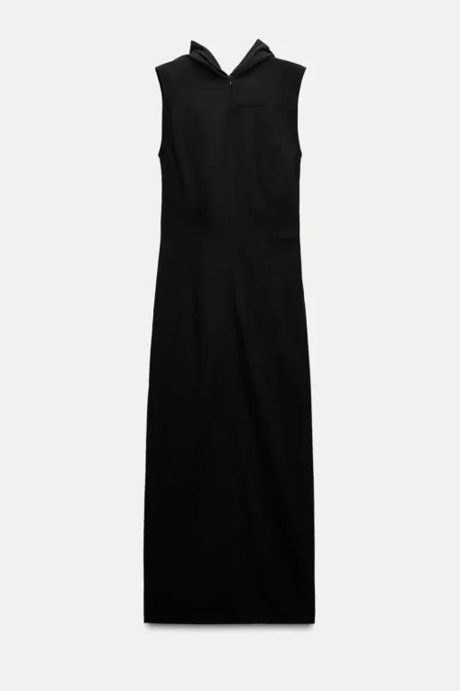 VESTIDO MIDI DRAPEADO ZW COLLECTION