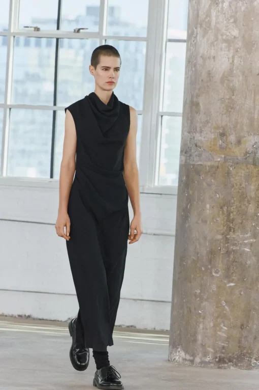 VESTIDO MIDI DRAPEADO ZW COLLECTION