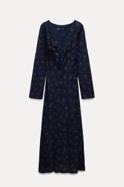 VESTIDO MIDI ESTAMPADO FLORES