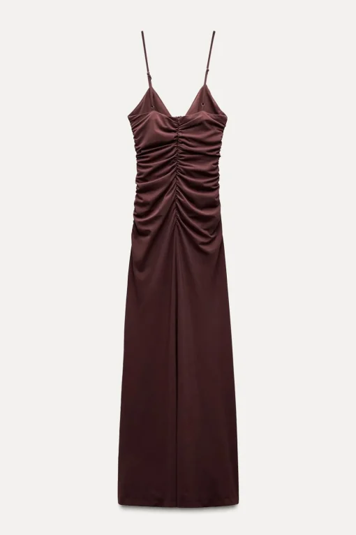 VESTIDO MIDI FLORES RELIEVE