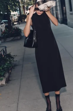 VESTIDO MIDI FRUNCES