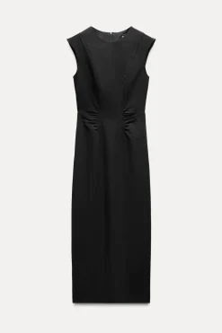 VESTIDO MIDI FRUNCES