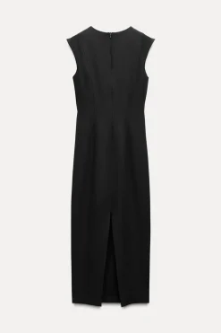 VESTIDO MIDI FRUNCES