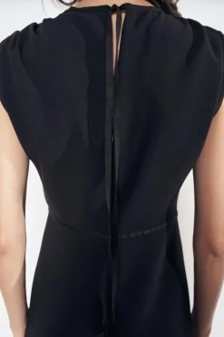 VESTIDO MIDI FRUNCES ZW COLLECTION